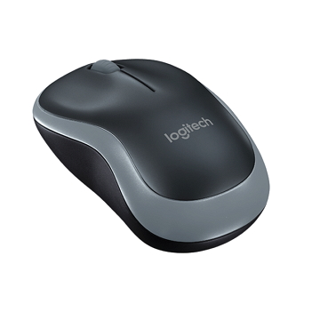 燦坤獨家｜羅技 Logitech M185 無線滑鼠 黑灰色