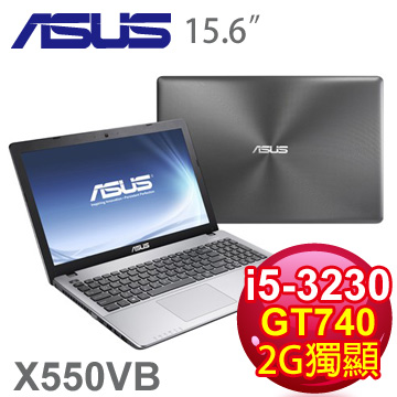 華碩 三代i5雙核2G獨顯筆電(X550VB-0041B3230M灰)