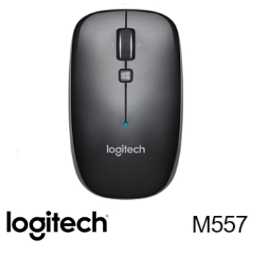 Logitech羅技 M557 藍牙滑鼠 鐵灰黑(910-003962)