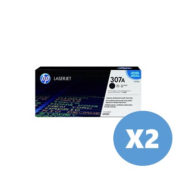 2入組｜惠普HP 307A 黑色原廠碳粉匣
