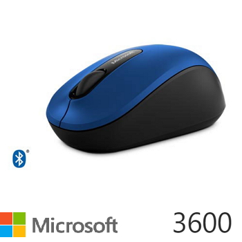 (福利品) 微軟Microsoft 3600 藍牙行動滑鼠 藍