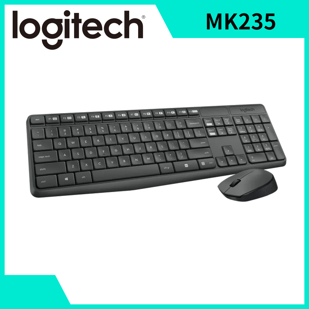 羅技 Logitech MK235 無線鍵盤滑鼠組