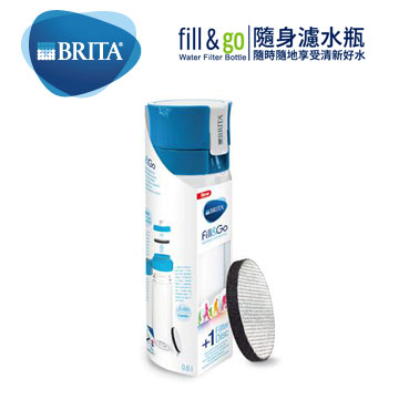 BRITA Fill&Go隨身濾水瓶(藍)