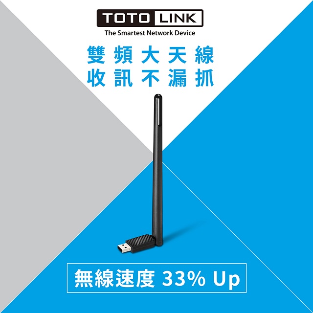 TOTO-LINK AC650雙頻無線USB網卡