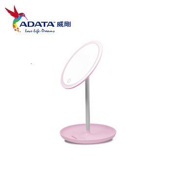 (展示機)ADATA威剛 LED心肌補光化妝鏡檯燈 粉紅色