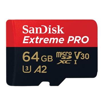 SanDisk晟碟 MicroSD ExtremePro A2 64G記憶卡