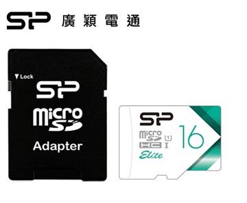 SP廣穎 MicroSD U1 V21 16GB記憶卡(含轉卡)
