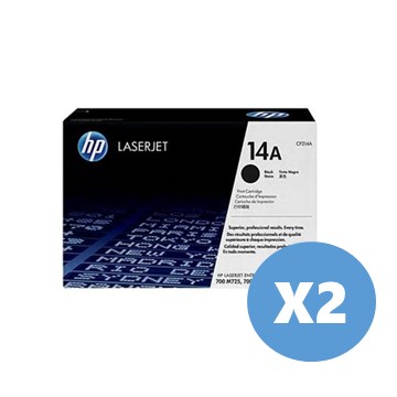 2入組｜惠普HP 14A 黑色原廠 LaserJet 碳粉匣