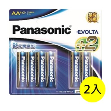 (二入組)國際牌Panasonic EVOLTA鈦元素電池3號6入
