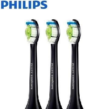 飛利浦Philips 智能鑽石標準型刷頭三入組(黑)