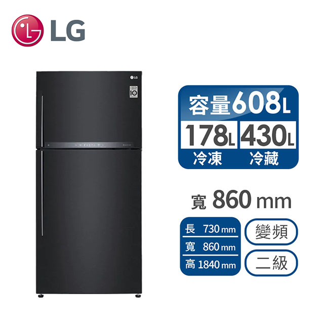 LG 608公升直驅變頻冰箱