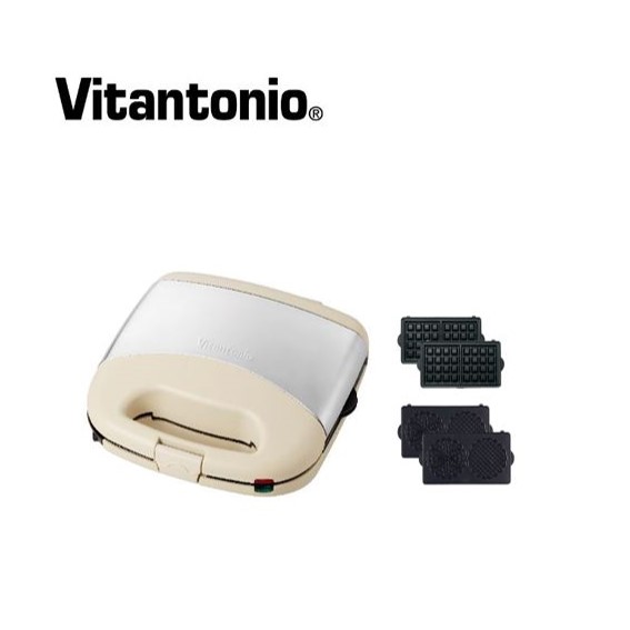 (福利品)Vitantonio鬆餅機-奶油白