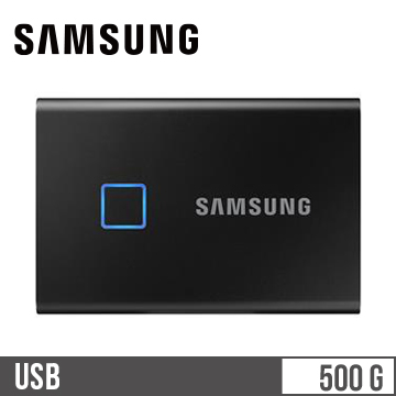 SAMSUNG三星 T7 Touch USB 3.2 500GB 移動固態硬碟 黑