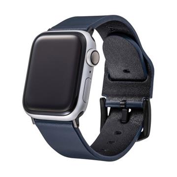 Gramas Apple Watch 44/42mm真皮錶帶-藍