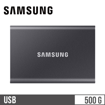 SAMSUNG三星 T7 USB 3.2 500GB 移動固態硬碟 灰