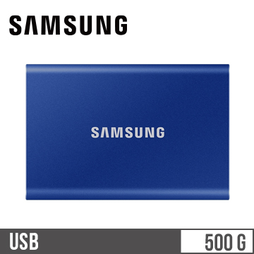SAMSUNG三星 T7 USB 3.2 500GB 移動固態硬碟 藍