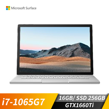 (福利品) 微軟 Microsoft Surface Book3 15" (i7-1065G7/16GB/256GB/GTX1660Ti/W10 home)