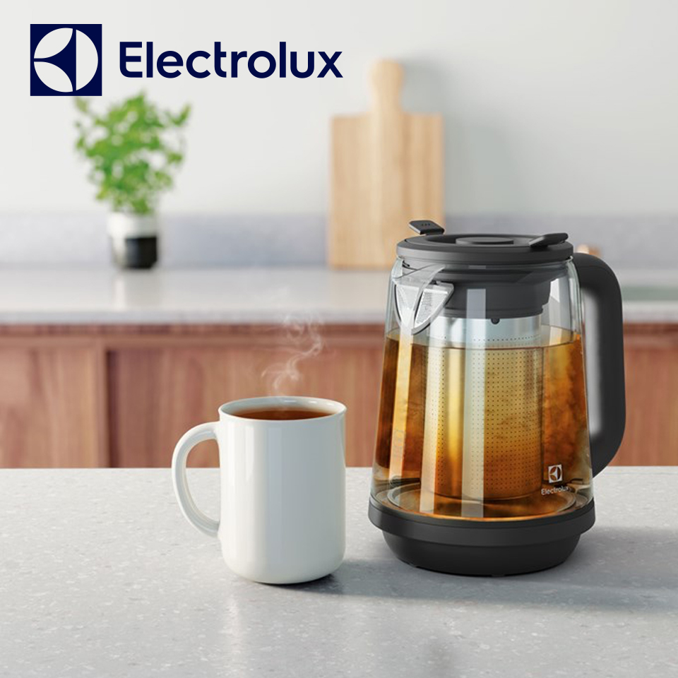 伊萊克斯主廚系列1.7L玻璃智能溫控電茶壺