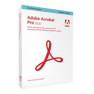 Adobe Acrobat Pro 2020 中文商業盒裝完整版-永久授權版