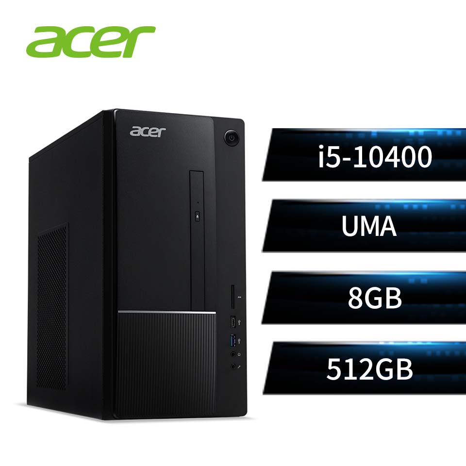 宏碁 ACER 桌上型主機 (i5-10400/8GB/512GB/W10)