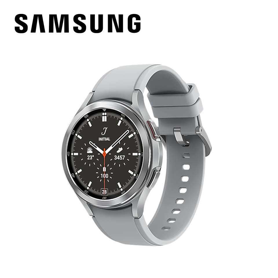 SAMSUNG Galaxy Watch4 Classic 46mm 鈦灰銀 藍牙｜可偵測心率.血壓.血氧