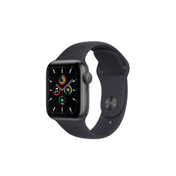 Apple Watch SE GPS 40mm｜太空灰色鋁金屬錶殼｜午夜色運動型錶帶