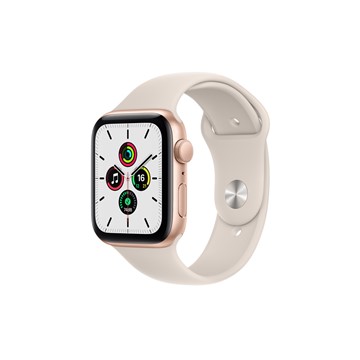 Apple Watch SE GPS 44mm｜金色鋁金屬錶殼｜星光色運動型錶帶