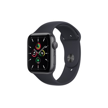 Apple Watch SE GPS 44mm｜太空灰色鋁金屬錶殼｜午夜色運動型錶帶