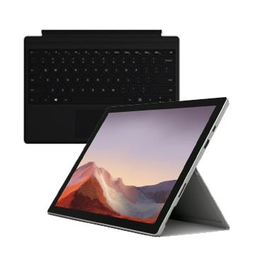 微軟 Microsoft Surface Pro7 12.3" (i5-1035G4/8GB/256GB/W10)白金 + 黑鍵盤組