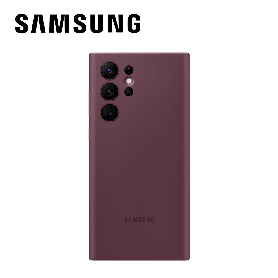 SAMSUNG Galaxy S22 Ultra 矽膠薄型背蓋紅