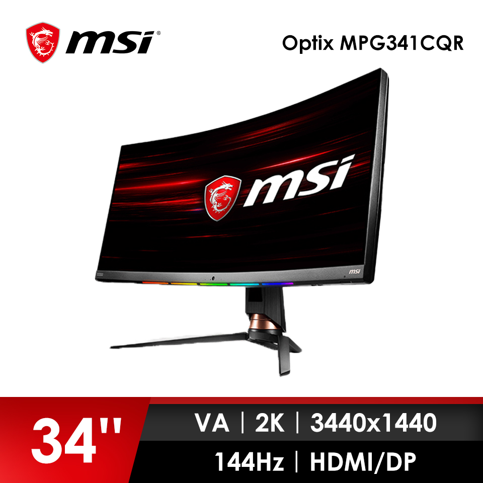 微星 MSI OPTIX MPG341CQR 34" 電競螢幕