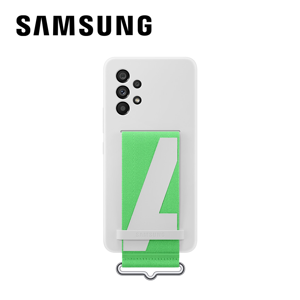 SAMSUNG A53 5G 矽膠薄型背蓋(附指環帶)白