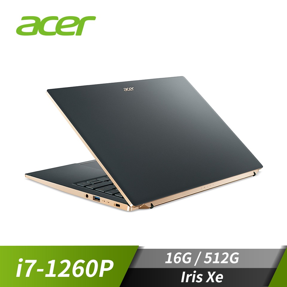 宏碁 ACER Swift 5 筆記型電腦 14"(i7-1260P/16G/512G/Iris Xe/W11)綠