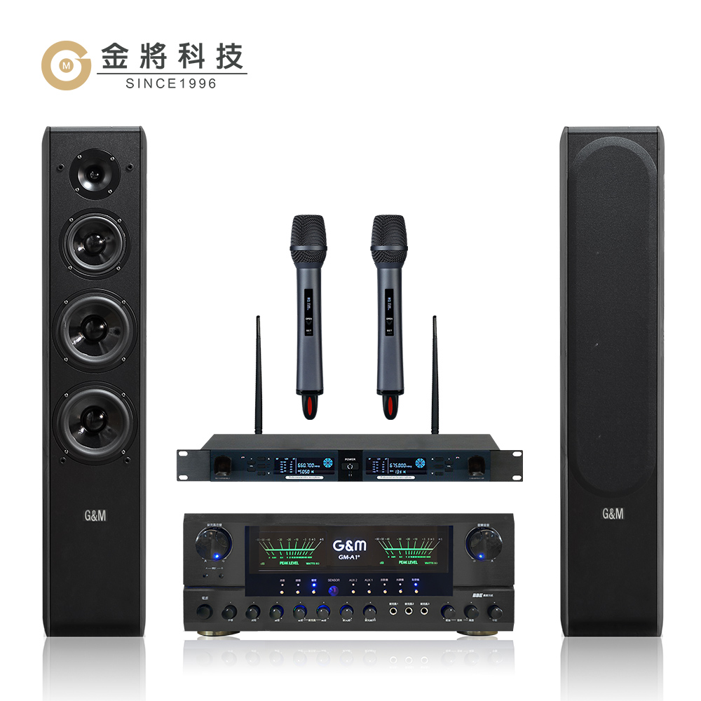 【金將科技】GMA1+GM88+J108(擴大機+無線麥克風+喇叭)