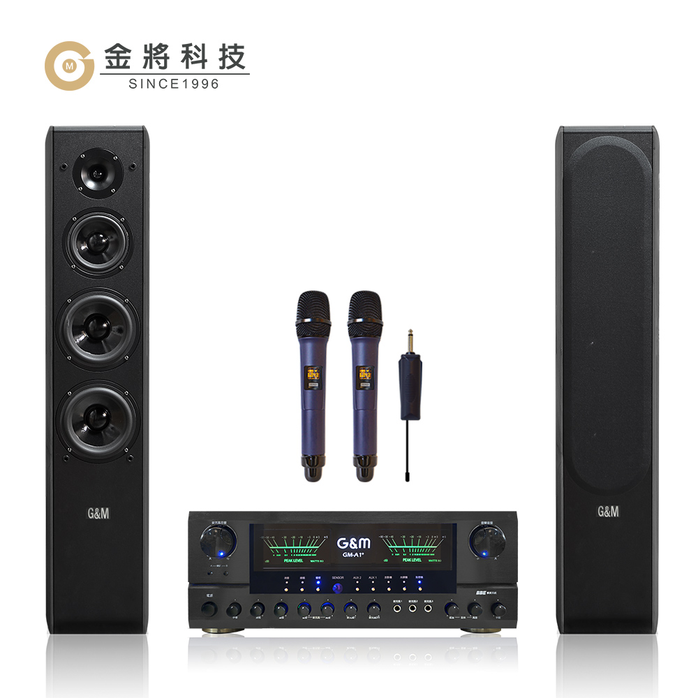 【金將科技】GMA1+GM298+J108(擴大機+無線麥克風+喇叭)