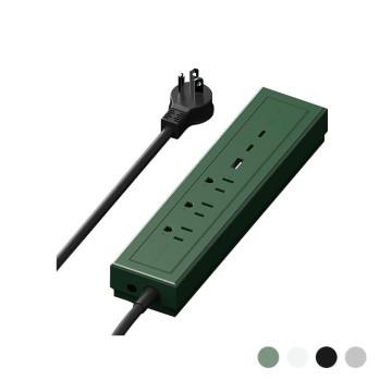 Innfact 氮化鎵3座3孔73W PD快充延長線-2M