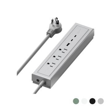 Innfact 氮化鎵3座3孔73W PD快充延長線-2M