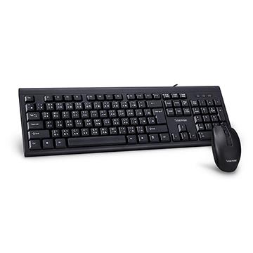 Esense K4500 USB鍵鼠組-黑
