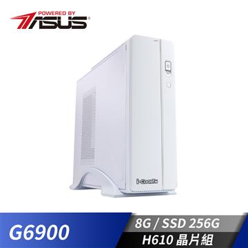 華碩平台雙核效能SSD電腦(G6900/H610M/8G/256G)