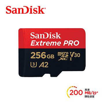 SanDisk ExtremePro MicroSD A2 256G記憶卡