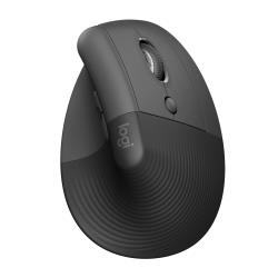 羅技 Logitech LIFT 人體工學垂直無線滑鼠-石墨灰