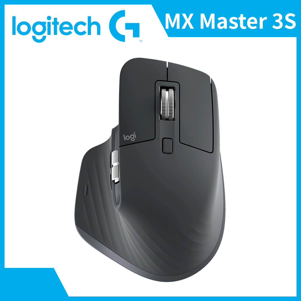 羅技 Logitech MX Master 3S無線滑鼠-黑