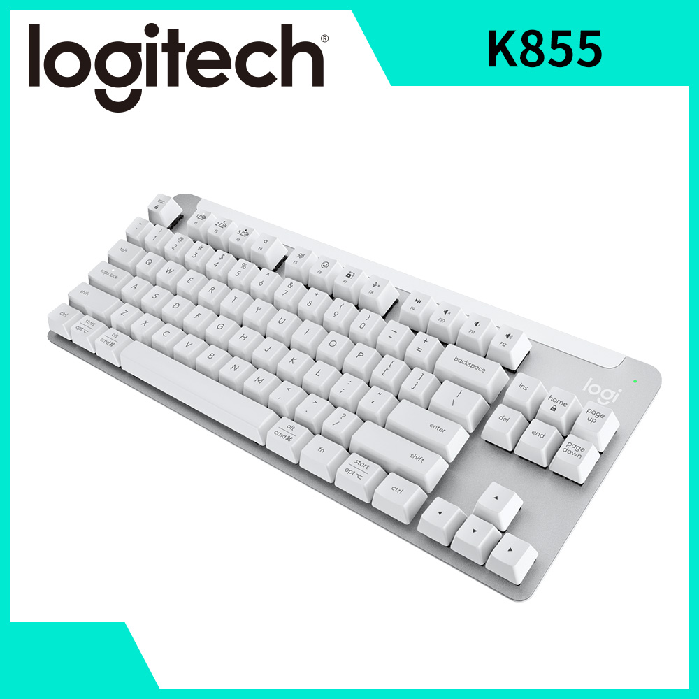 羅技Signature K855無線鍵盤-白