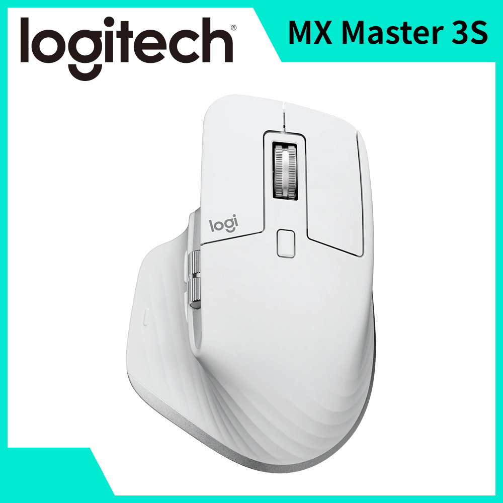 羅技 Logitech MX Master 3S無線滑鼠-珍珠白
