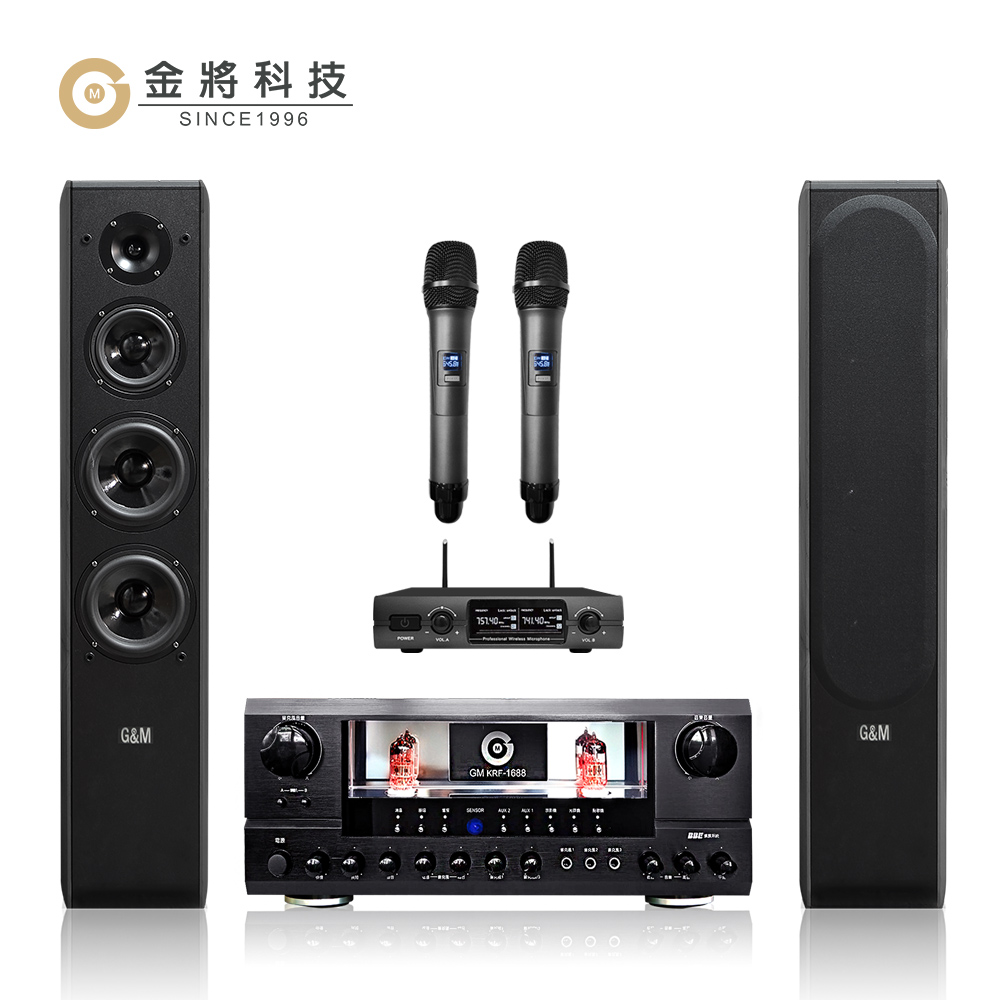 【金將科技】GM1688+U232+J108(擴大機+無線麥克風+喇叭)