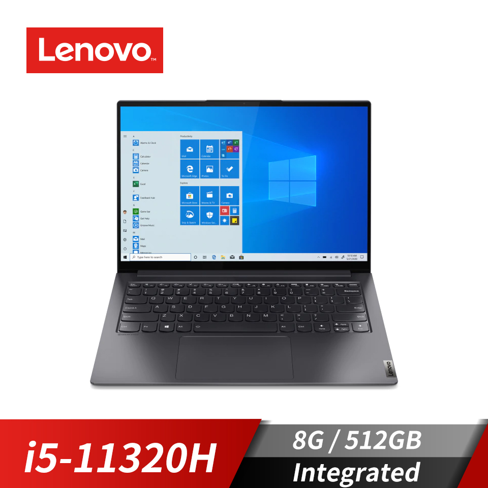 聯想 Lenovo Yoga Slim 7 Pro 筆記型電腦 14" (i5-11320H/8GB/512GB/Integrated/W11)灰