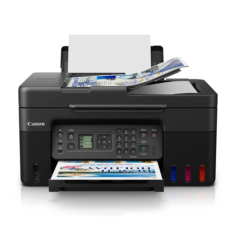 【組合】佳能 Canon PIXMA G4770 無線大供墨傳真複合機+4色墨水瓶