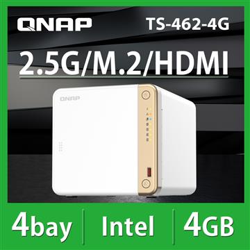 QNAP TS-462-4G 4Bay NAS 網路儲存伺服器