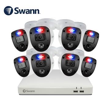 Swann 8路DVR+8*1080P Enforcer攝影機