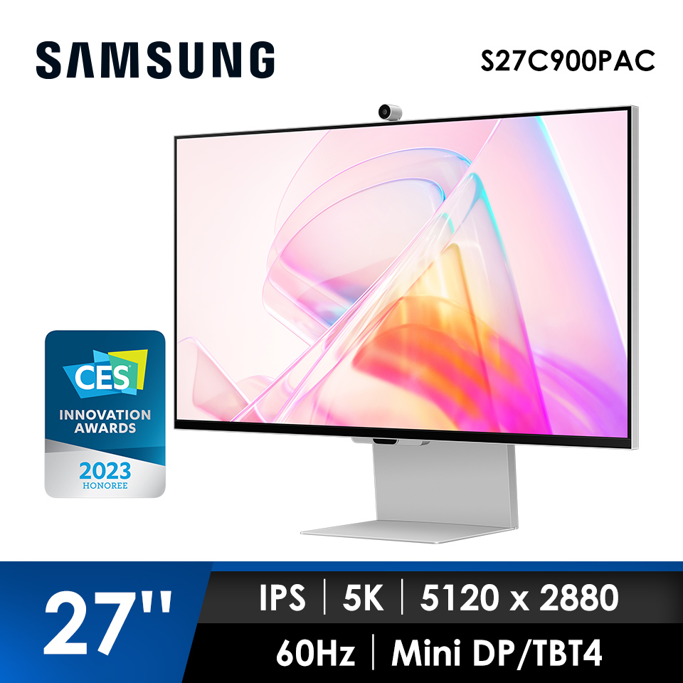 SAMSUNG 27型ViewFinity S9平面螢幕 (IPS/5120x2880/60Hz/5ms/MiniDP/TBT4)